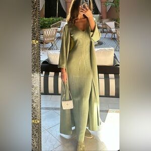 2 in 1 summer set maxi dress | Long cardigan